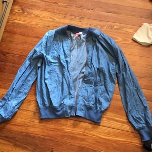 Jean bomber jacket